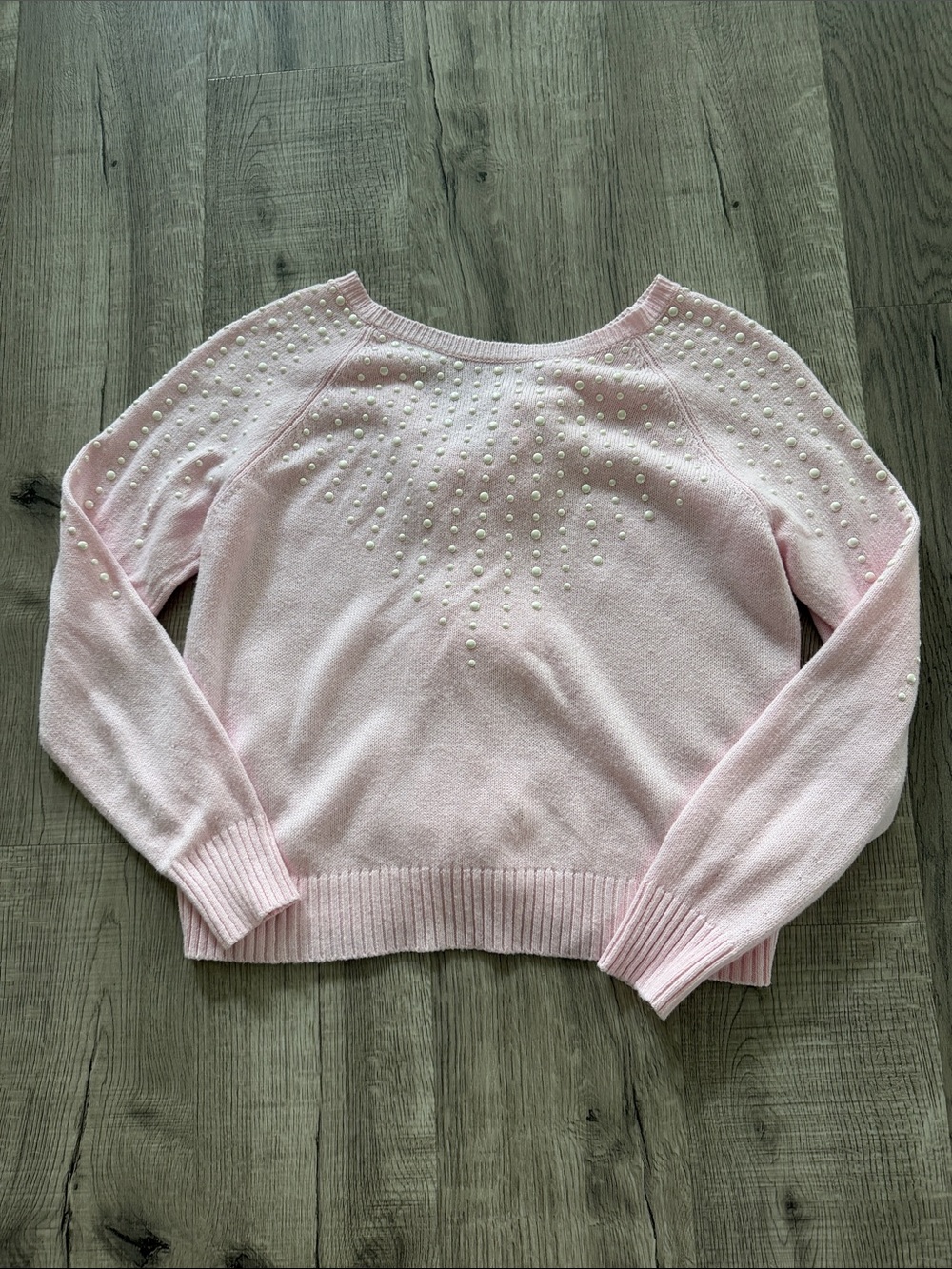 Lilly Pulitzer Women’s Pink Pearl-Embellished Sweater